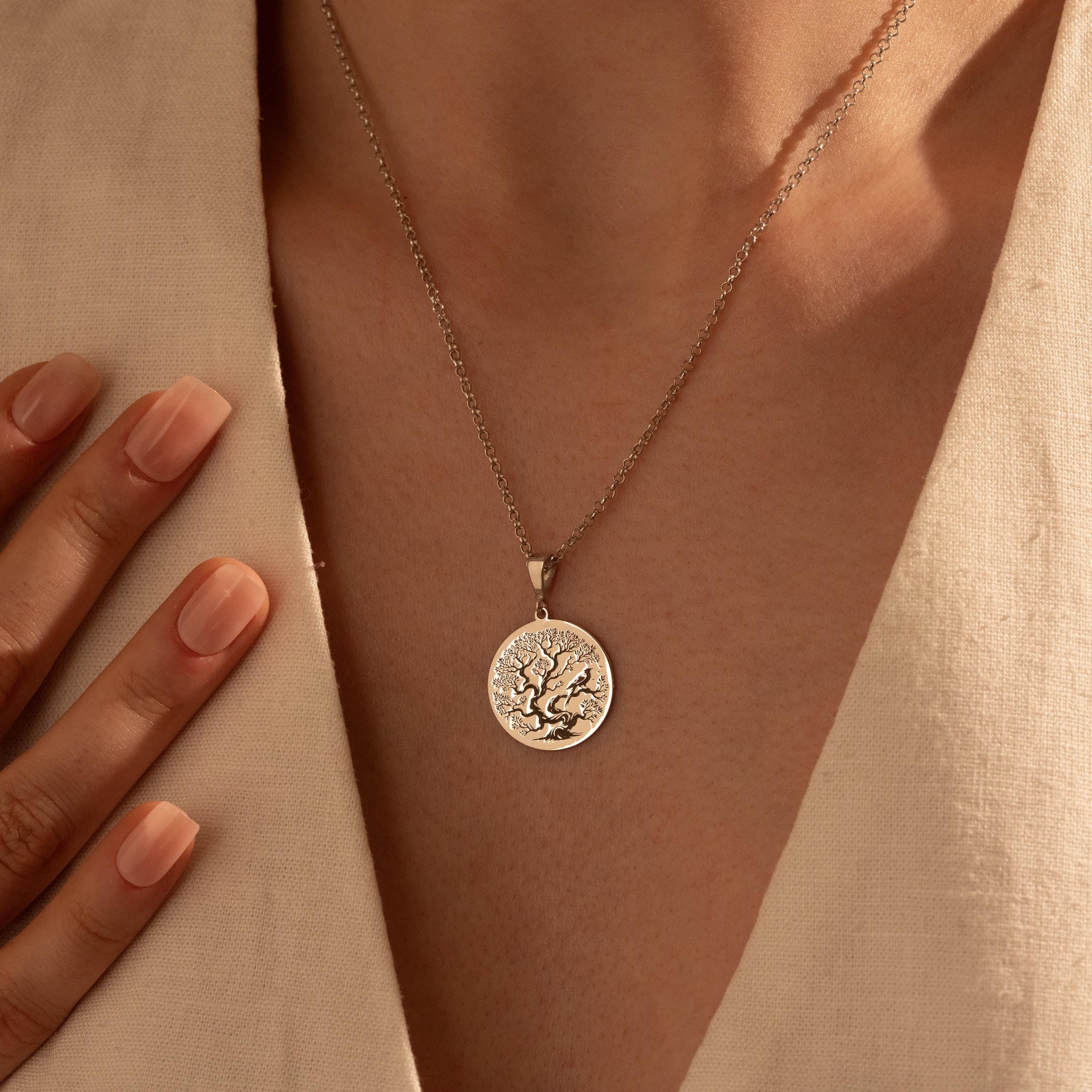 Tree of Life Silver Necklace – Meaningful Gift for Her